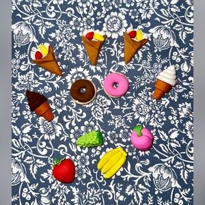 HUGE GRAB BAG OF RUBBER TOYS, 3D PUZZLE ERASERS AND MORE!  OVER 50 PIECES!!!!!!!